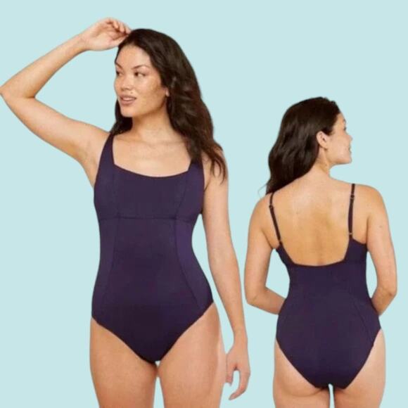 Andie The Havana One Piece Swimsuit Navy Size Medium NWT $128 MSRP - Picture 1 of 6